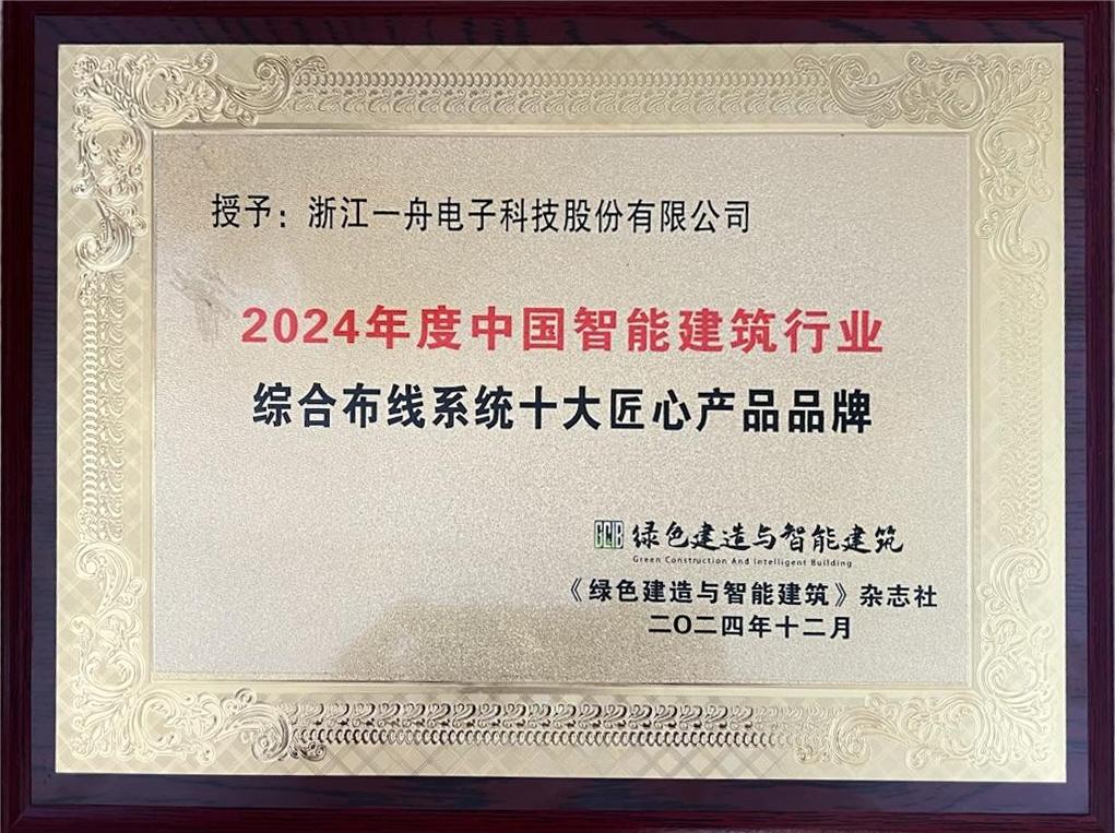 榮獲2024年度綜合布線(xiàn)系統(tǒng)十大匠心產(chǎn)品品牌 獎(jiǎng)牌.jpg